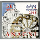 2011 5 Euro Anagni Italia delle Arti Fondo Specchio Italia